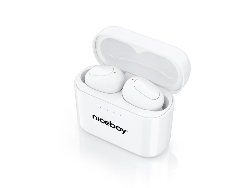 Bezdrátová sluchátka NICEBOY Podsie 4 White