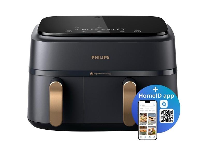 Horkovzdušná fritéza se dvěma košíky PHILIPS řada 3000 NA352/00