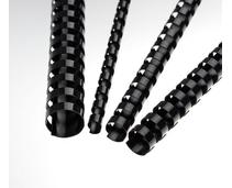 Obrázek k produktu: PEACH Plastové hřbety 8 mm, černé (Black)
