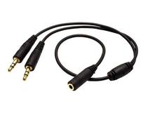 Obrázek k produktu: OEM redukce audio 4 pólový jack3.5F - 2x jack3.5M