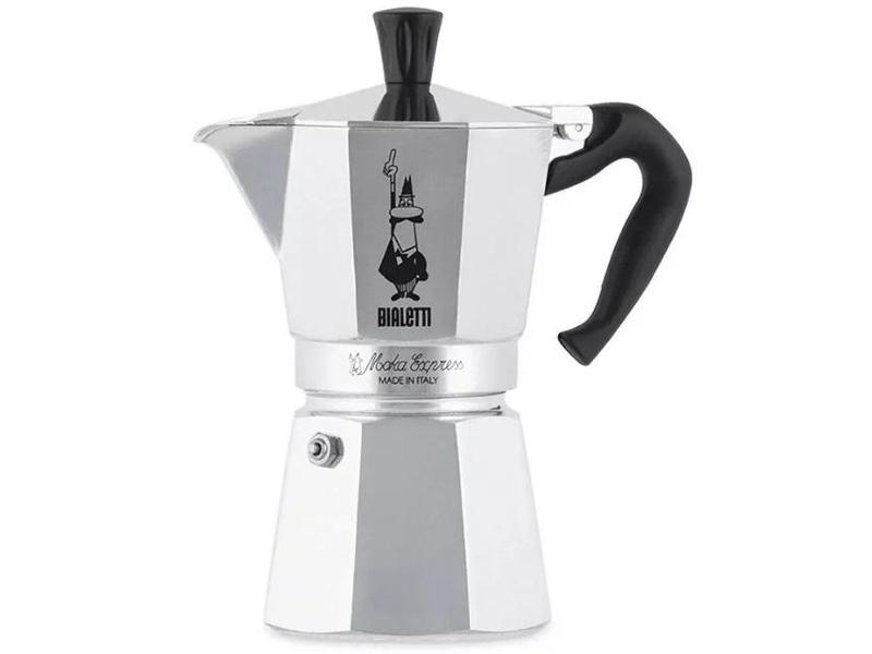 Moka express konvička BIALETTI MOKA EXPRESS 6 ŠÁLKŮ, stříbrná