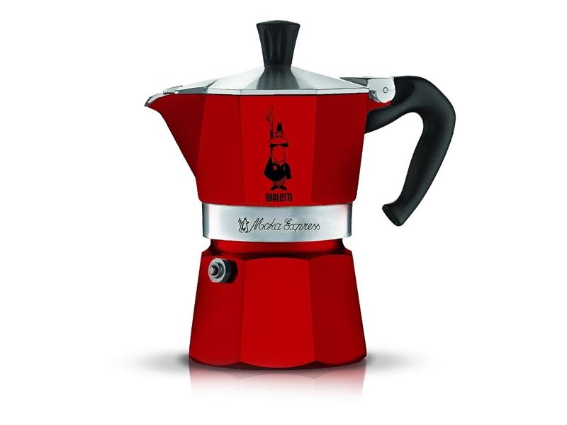Konvice BIALETTI Moka Express 3, červená (red)