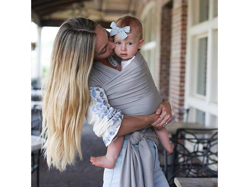  BOBA Nosič dětí / šátek Wrap Bamboo Light Grey