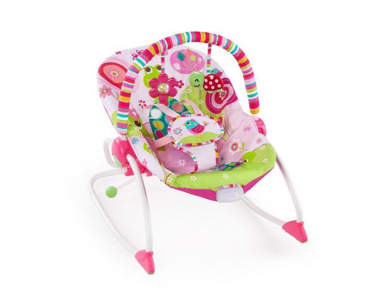 Kojenecké lehátko BRIGHT STARTS Houpátko vibrující PIP Raspberry Garden