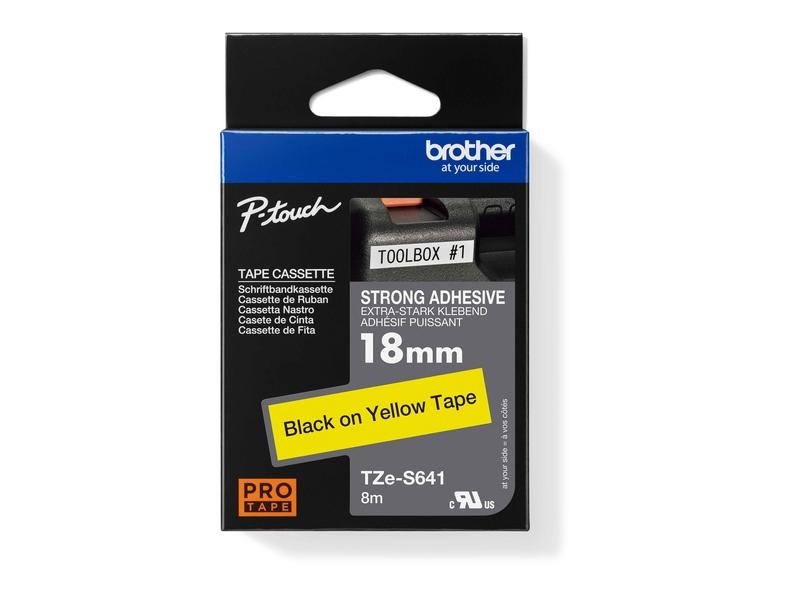 TZ páska laminovaná BROTHER TZE-S641, žlutá-černá