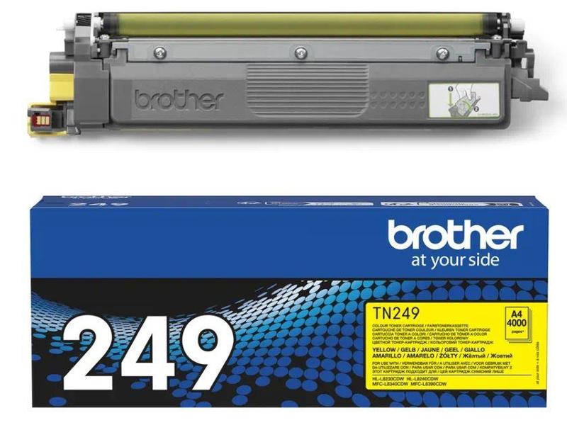 Toner BROTHER TN-249Y Yellow, 4.000 stran