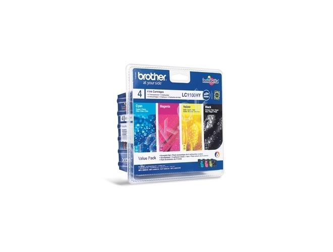 Inkoustová náplň BROTHER  LC-1100HY Value Pack, CMYK
