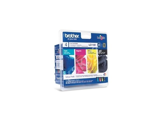 Inkoustová náplň BROTHER  LC-1100 Value Pack, CMYK