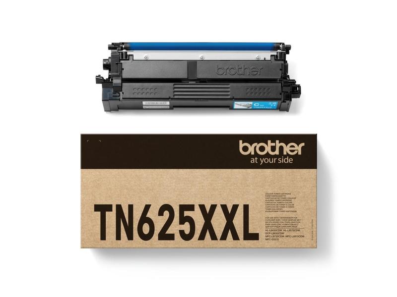 Originální toner BROTHER TN625XXLC, azurový (cyan), 6.500 stran
