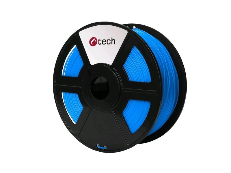 Plastové vlákno pro 3D tiskárny C-TECH Tisková struna 3DF-PETG1.75-B, modrá (blue)