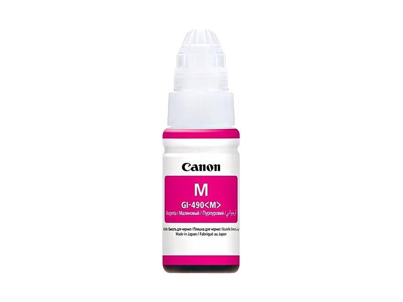 Inkoustová náplň CANON GI-490 M, purpurová (magenta), 7.000 stran