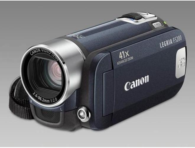 Digitální videokamera CANON  FS 200, modrá (blue)