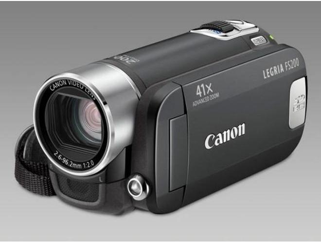 Digitální videokamera CANON  FS 200, šedá (gray)