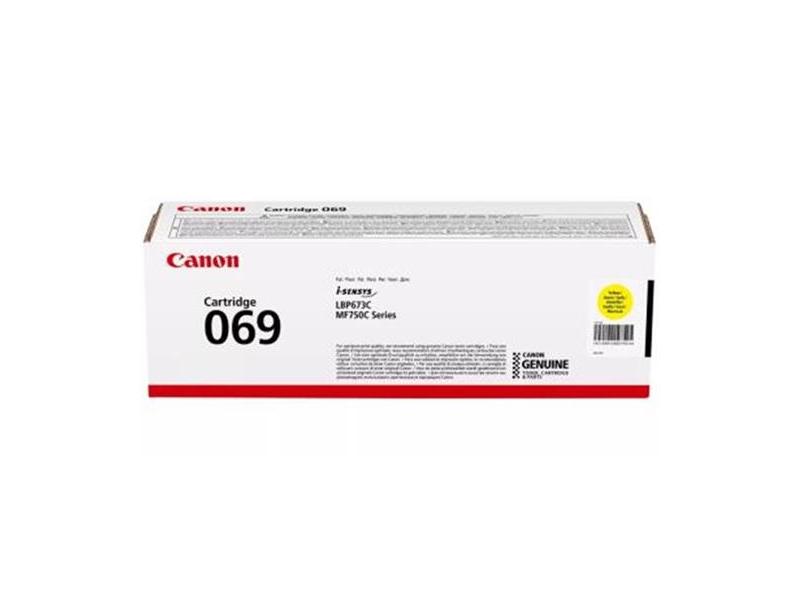 Originální toner CANON Cartridge 069 Y, žlutá (yellow), 1.900 stran
