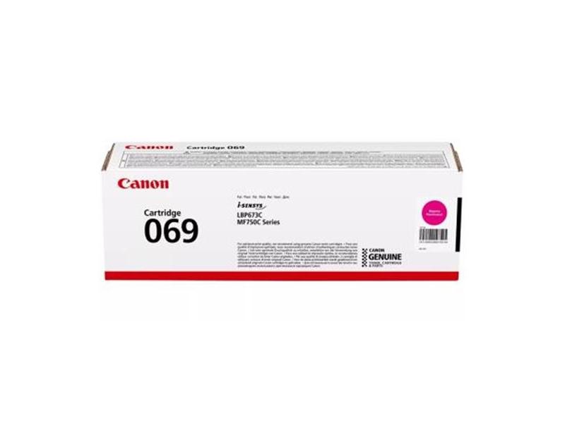 Originální toner CANON Cartridge 069 M, purpurová(magenta), 1.900 stran