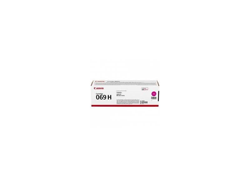 Originální toner CANON Cartridge 069 H M, purpurová(magenta), 5.500 stran