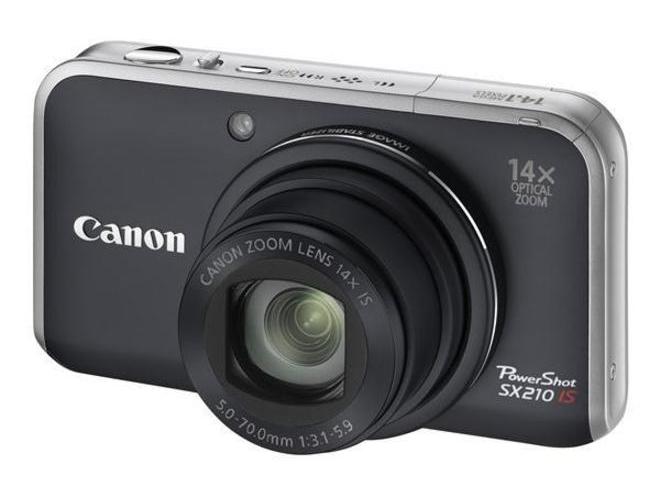 Digitální fotoaparát CANON  PowerShot SX210, černý (black)