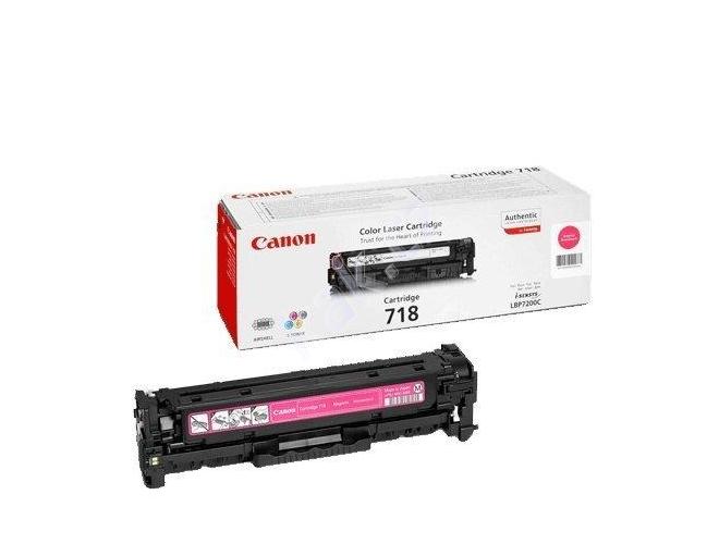 Toner CANON  CRG-718M, purpurový (magenta), 2.900 stran