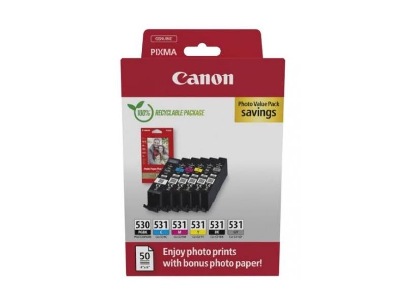 Inkoustová náplň CANON PGI530/CLI 531 PGBK/C/M/Y/BK/GY