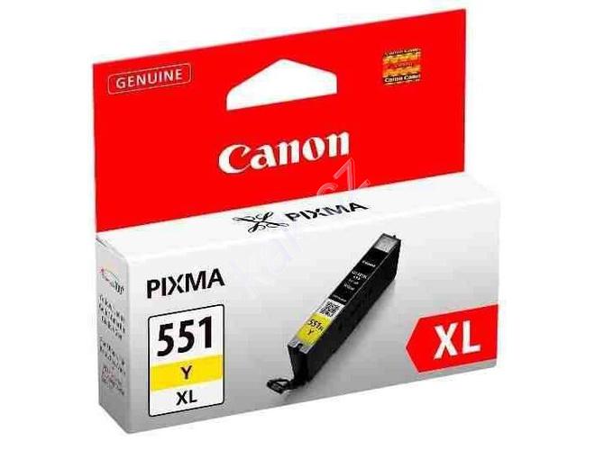 Inkoustová náplň CANON  CLI-551Y XL, žlutá (yellow), 11 ml