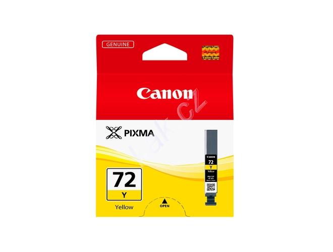Inkoustová náplň CANON  PGI-72Y, žlutá (yellow)