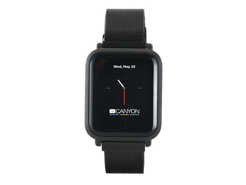 Chytré hodinky CANYON Sanchal, černé (Black)