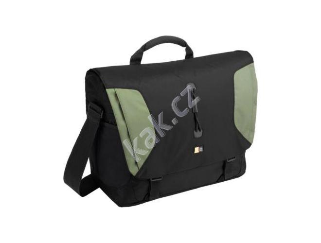 Brašna na notebook CASE LOGIC  LNM15F, černo-zelený (black-green)
