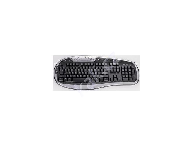 Klávesnice CHICONY  KU-0512 CZ multimediální, černo-stříbrná (black-silver)