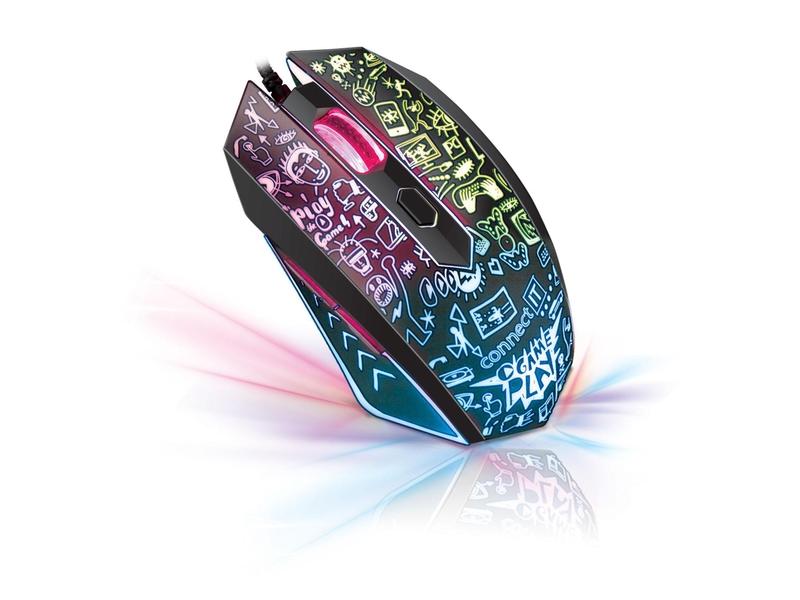 Myš CONNECT IT DOODLE, černá (black)