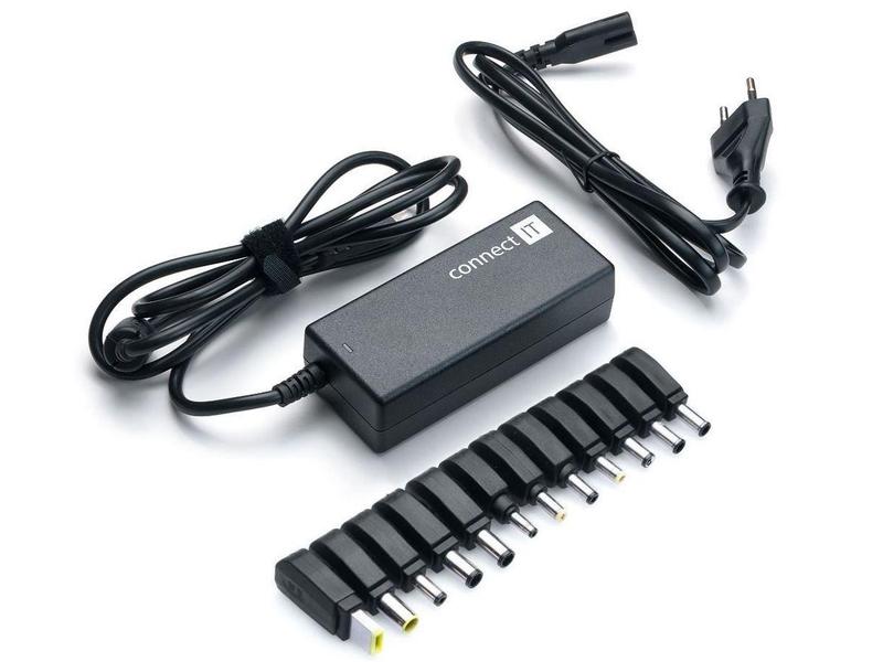 Univerzální adaptér k notebooku 90W CONNECT IT  CI-133, černý (black)