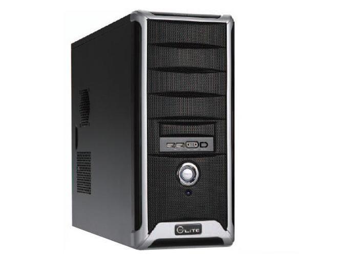 Skříň COOLERMASTER  Elite 332, černo-stříbrná (black-silver)