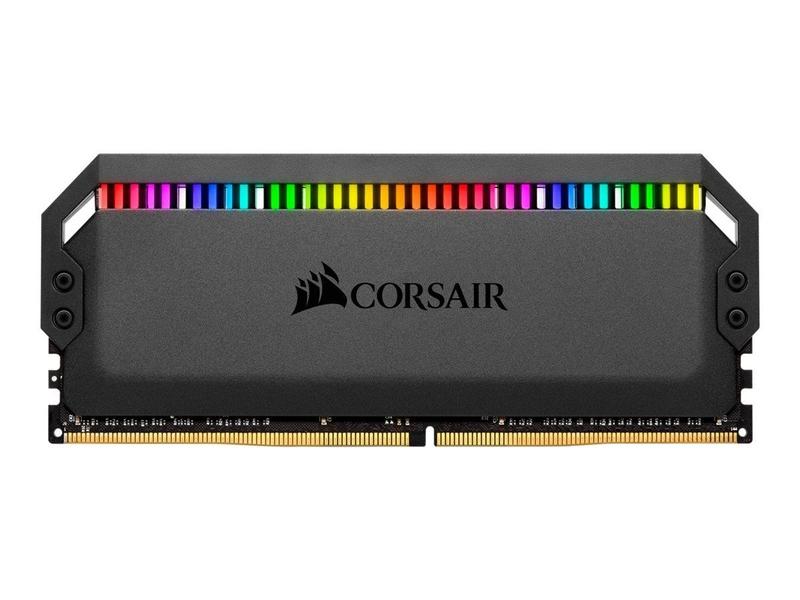 2 paměťové moduly CORSAIR 32GB (2x16GB) DDR4 3200MHz CMT32GX4M2C3200C16  DOMINATOR PLATINUM RGB, černý (black)