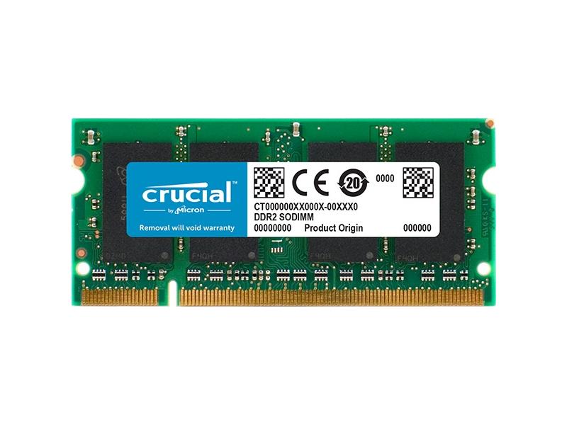 Paměť do notebooku CRUCIAL 2GB DDR2-800 MHz Crucial