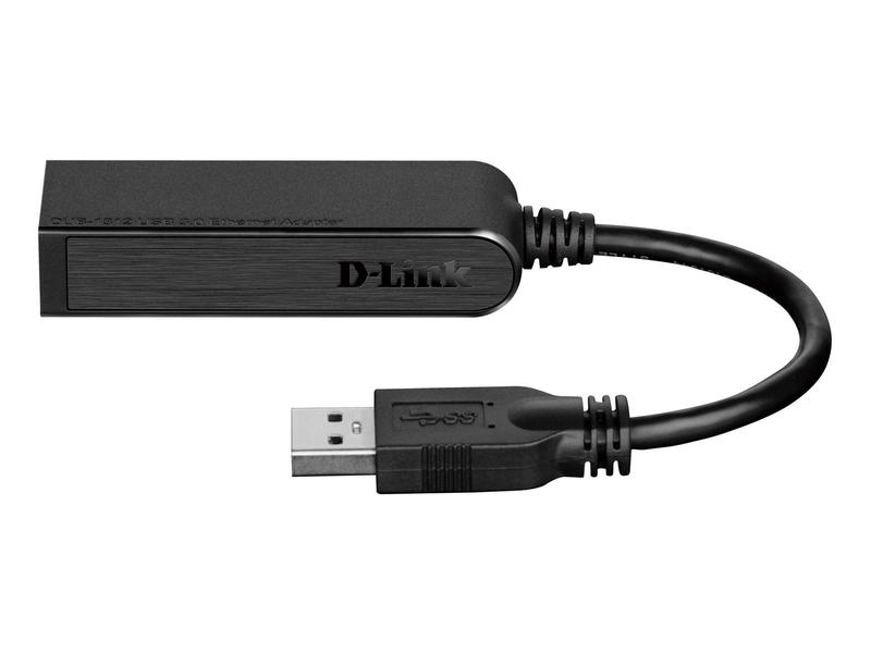 USB HUB D-LINK DUB-1312 USB 3.0 Gigabit Adapter, černý (black)