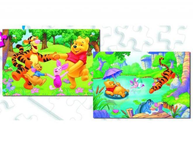  EDUCA  Puzzle Medvídek Pú, 2x12 dílků