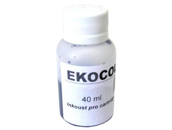 Refilltank (samostatný inkoust) EKOCOLOR  ECCA 0115-B, černý (black), 40ml
