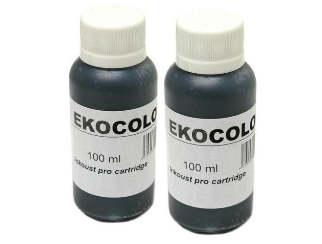 Refilltank (samostatný inkoust) EKOCOLOR  ECHP 012-B, černý (black), 100ml