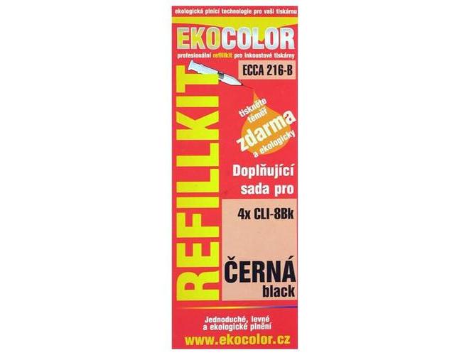 Refillkit EKOCOLOR  ECCA 216-B, černý (black), 2x20ml