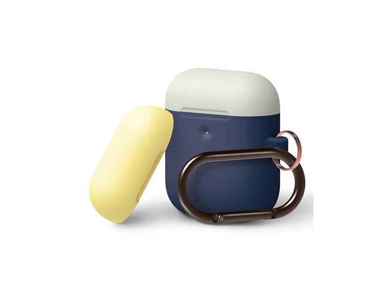 Obal pro sluchátka ELAGO Airpods 2 Silicone Duo Hang Case, modro-bílá