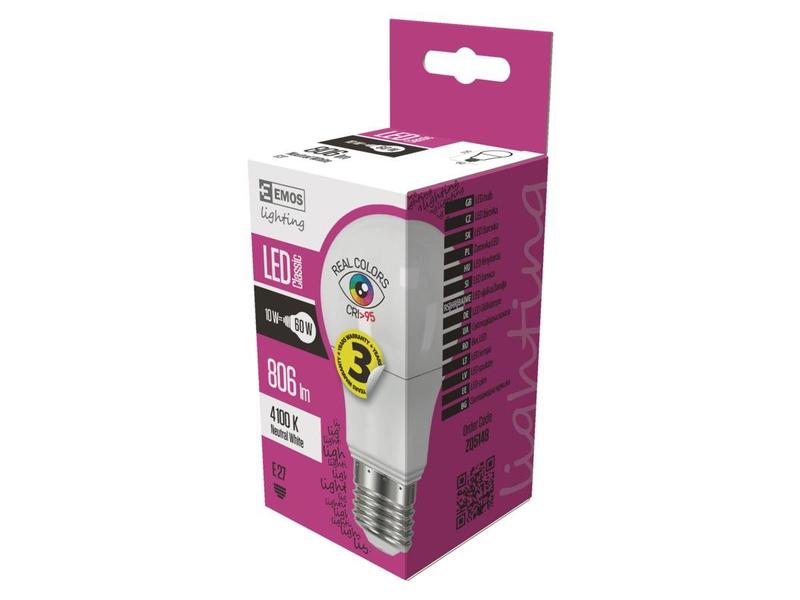 LED žárovka EMOS CLASSIC A60 10W(60W)