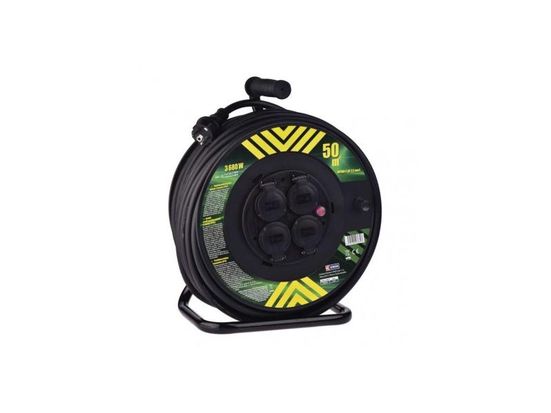 Prodlužovací přívod na bubnu EMOS 50m 3x2,5 gumový P084503