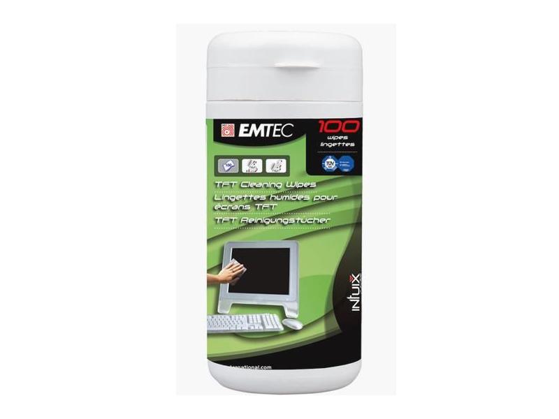 Čistící utěrky na LCD obrazovky EMTEC 100 TFT/LCD cleaning wipes, 100ks