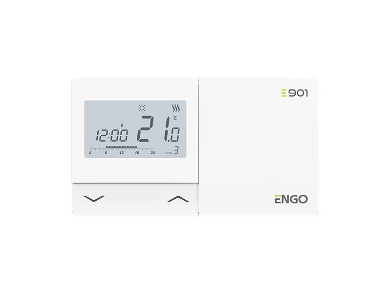 Programovatelný termostat ENGO E901, bílý (white)