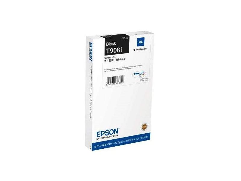 Inkoustová náplň EPSON T9081 XL, černá (black), 100 ml