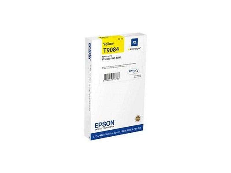 Inkoustová náplň EPSON T9084 XL, žlutá (yellow), 39 ml