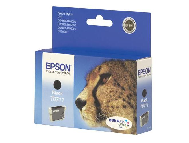 Inkoustová náplň EPSON  C13T071140, černá (black), 5,5ml