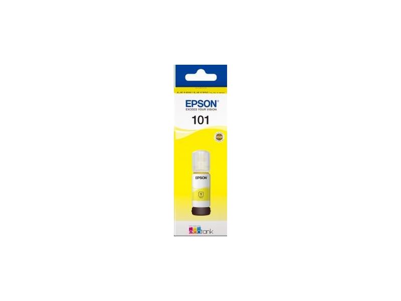 Inkoustová náplň EPSON EcoTank bottle 101, žlutá (yellow), 70 ml
