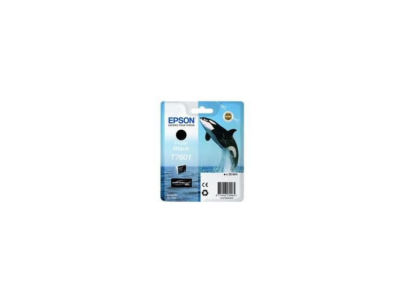 Inkoustová náplň EPSON T7601 Ink Cartridge Photo, černý (black)