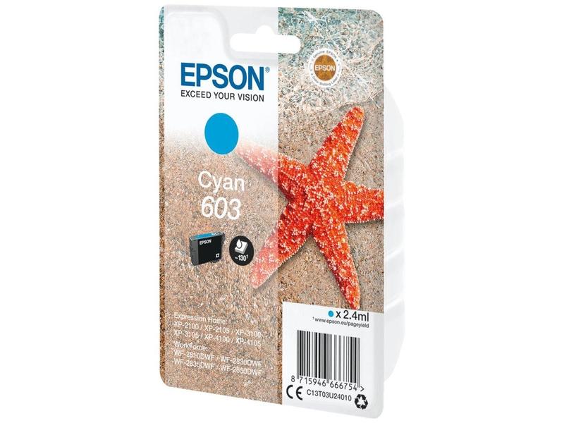 Inkoustová náplň EPSON 603, azurový (cyan)