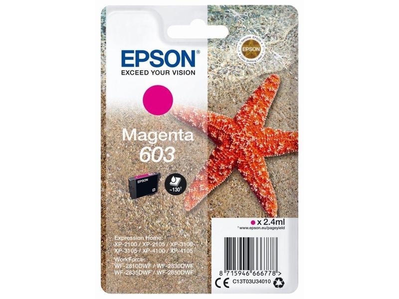 Inkoustová náplň EPSON 603, purpurový (magenta)